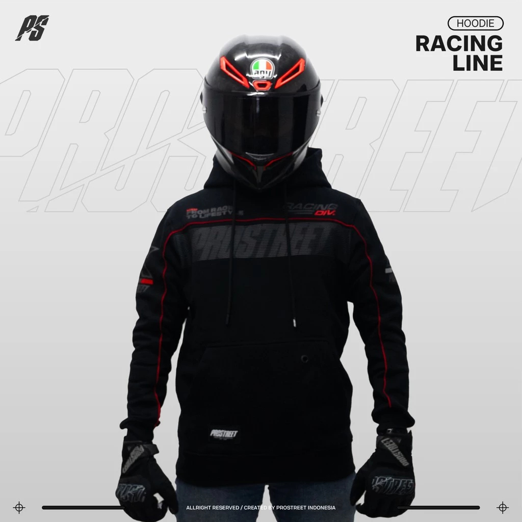 Jual JAKET HOODIE PROSTREET RACING LINE | JAKET MOTOR | HOODIE MOTOR ...