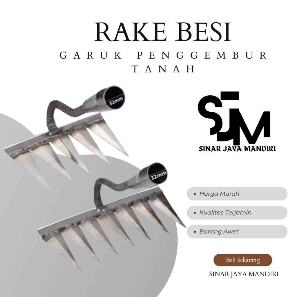 Jual RAKE GARUK RUMPUT BERKEBUN BAHAN ANTI KARAT / ALAT PERTANIAN ...