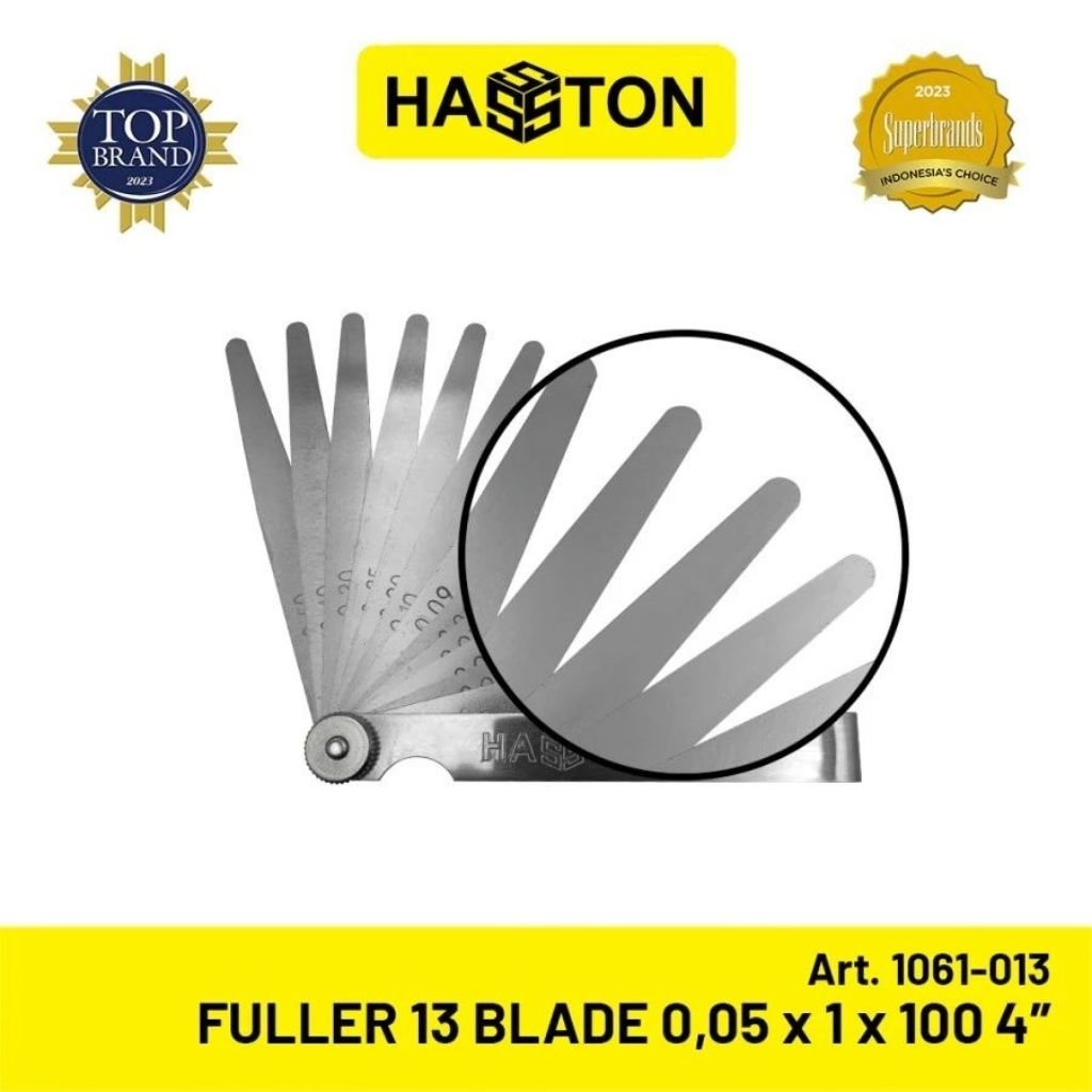 Jual FULLER BLADES HASSTON Prohex 13 BLADE | FULLER GAUGE | ALAT UKUR ...