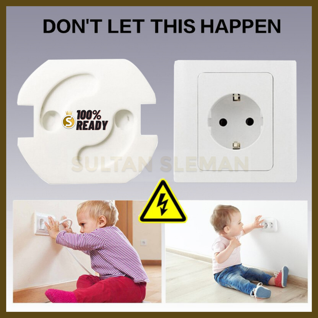 Jual Safety Socket Plug Listrik EU Spring Style / Electrick Socket ...