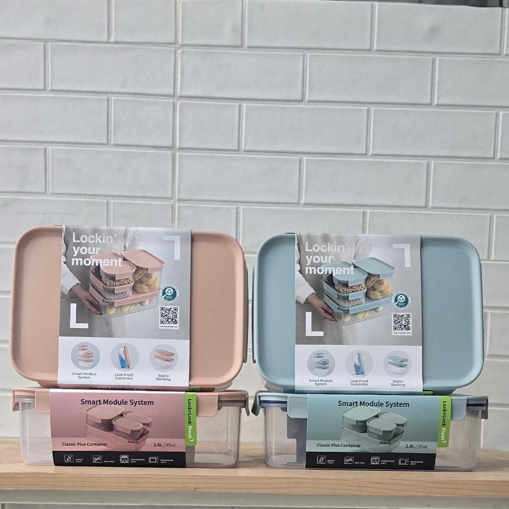 Jual LOCKNLOCK FOOD CONTAINER CLASSIC PLUS HPL406MIT HPL406PIK 2.8L ...
