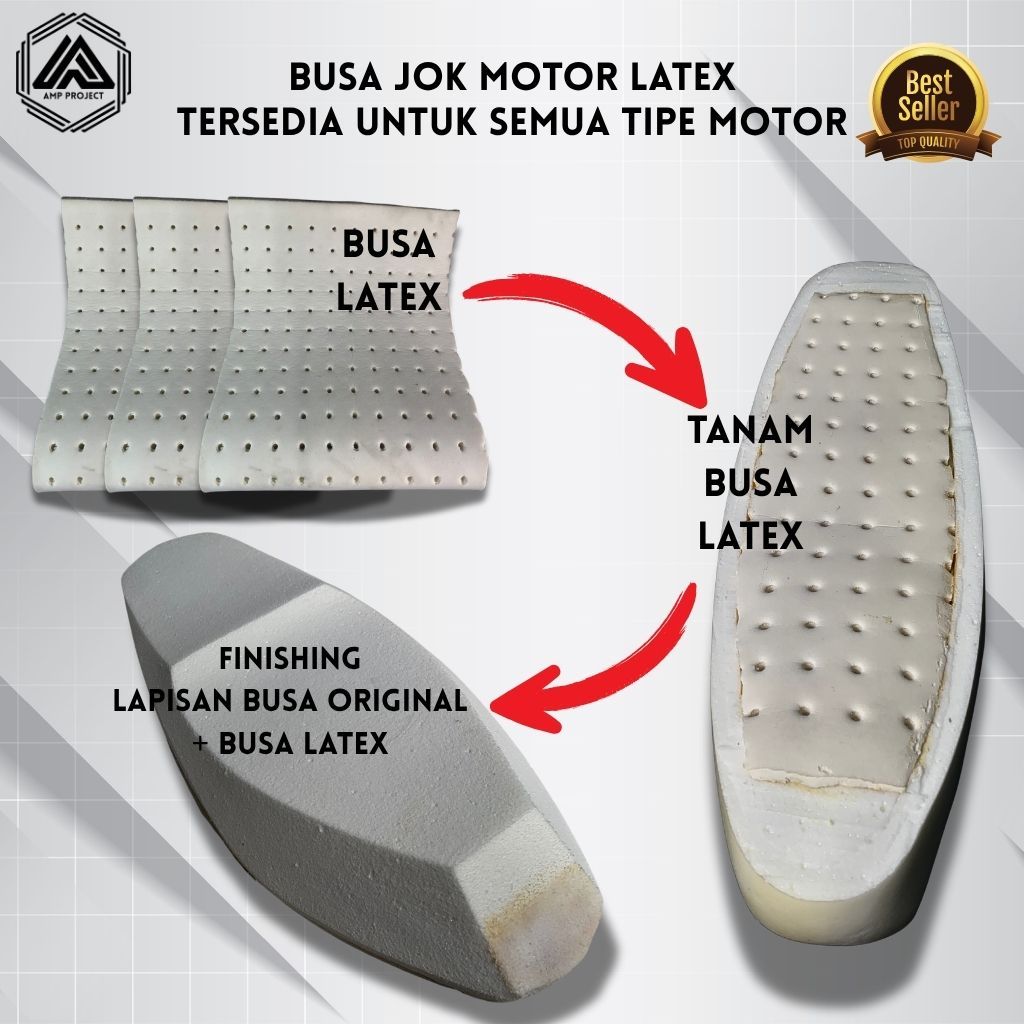 Jual Busa Latex Jok Motor (Fiber+Busa Ori+Latex) tanpa kulit Tersedia ...