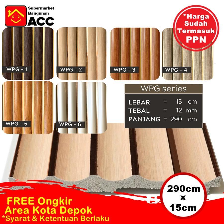 Jual PVC Tembok Wall Panel WPG Series Dekorasi Dinding (290cm x 15cm x ...