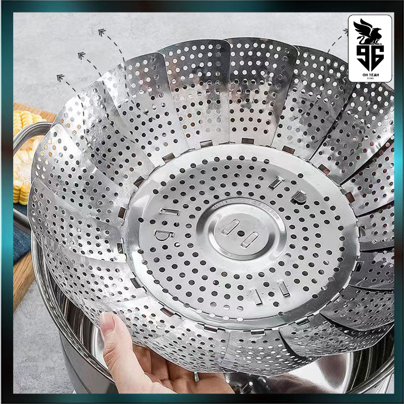Jual TATAKAN KUKUS STAINLESS SERBA GUNA BISA DILIPAT ANTI KARAT/STEAMER ...