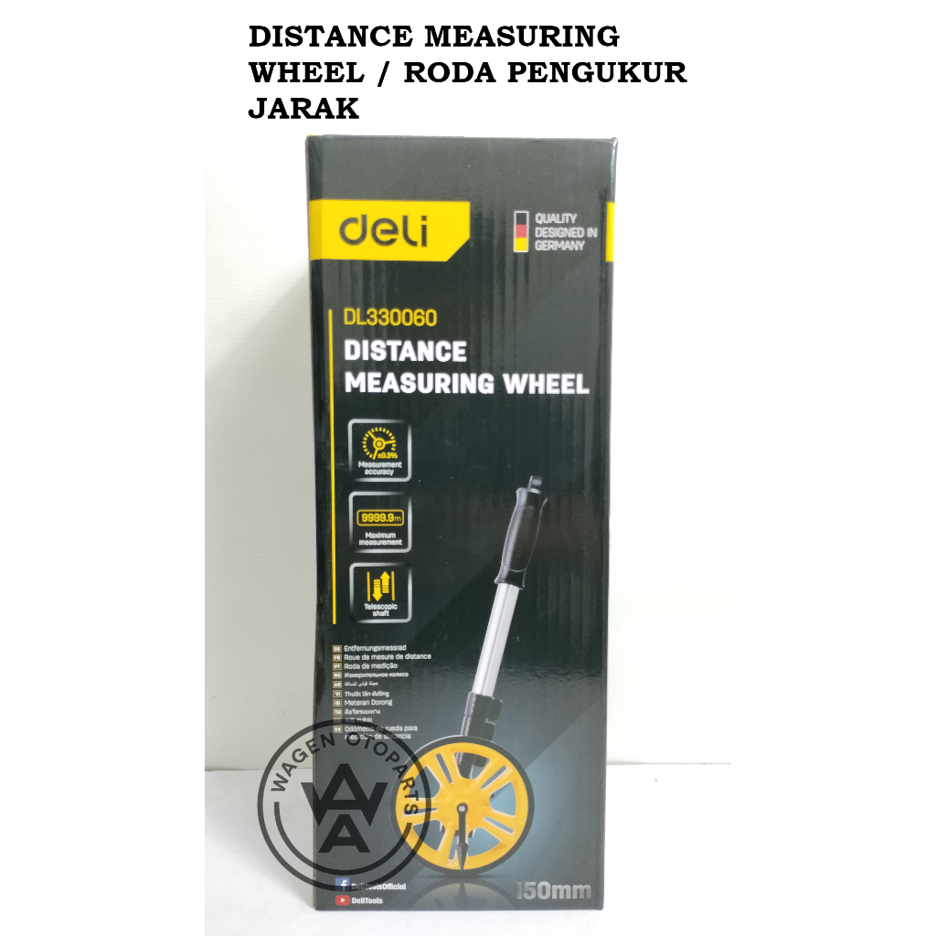 Jual Roda Pengukur Jarak / Distance Measuring Wheel (Yellow) Deli ...