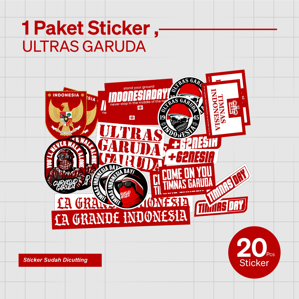 Jual Sticker Ultras Garuda/Sticker Timnas Indonesia/Sticker Timnas ...