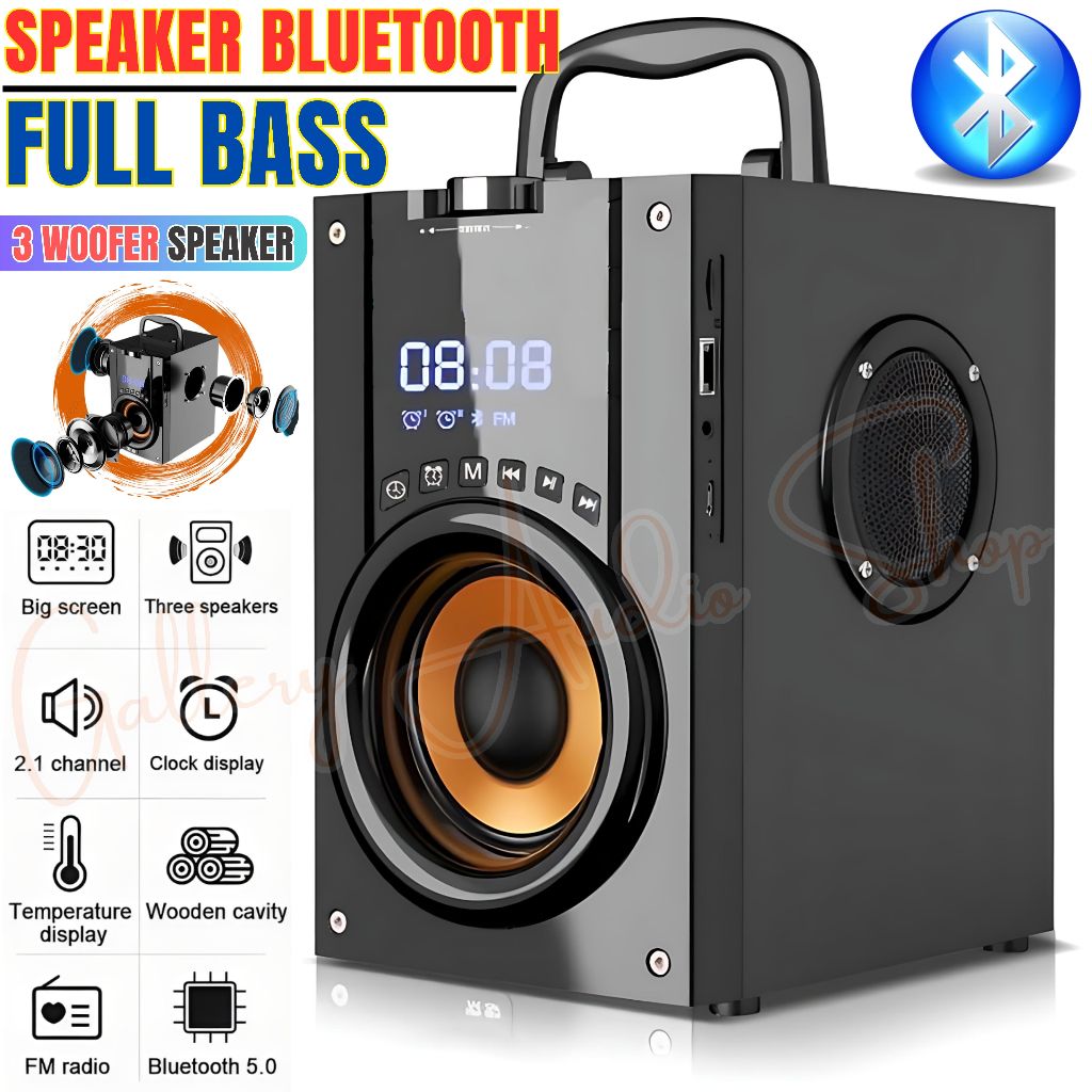 Jual Speaker Bluetooth Portable Full Bass FLECO A18 Support USB/TF Card ...