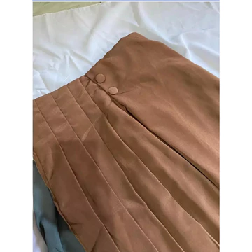 Cullote Pleats Celana Kulot Husna Kancing 2 Celana Wanita Highwaist Premium Rok Kulot Cellie