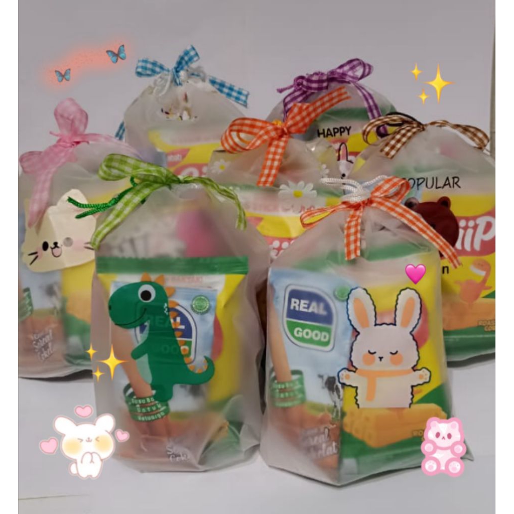 Jual PARCEL SNACK ULANGTAHUN / SNACK POUCH MINI / MINI PARCEL / MINI ...