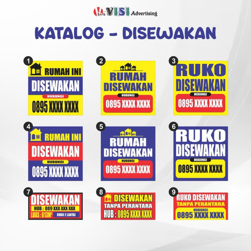 Jual BANNER DISEWAKAN RUMAH/RUKO/TANAH MURAH | Shopee Indonesia