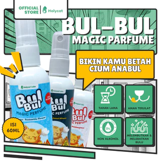 Holycatlabs BulBul Parfum Kucing Aman Terjilat isi 60ML