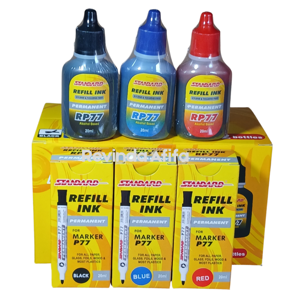 Jual Refill Tinta Spidol Permanent Standard P77 / RP77 Spidol Marker ...