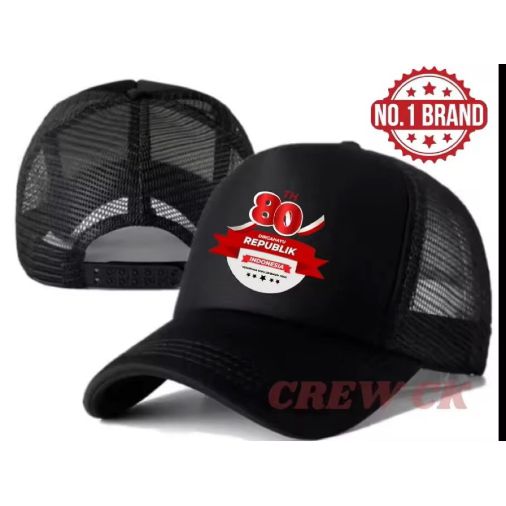 Jual Topi Trucker Jaring 2025 80 Tahun Kemerdekaan Republik Indonesia ...