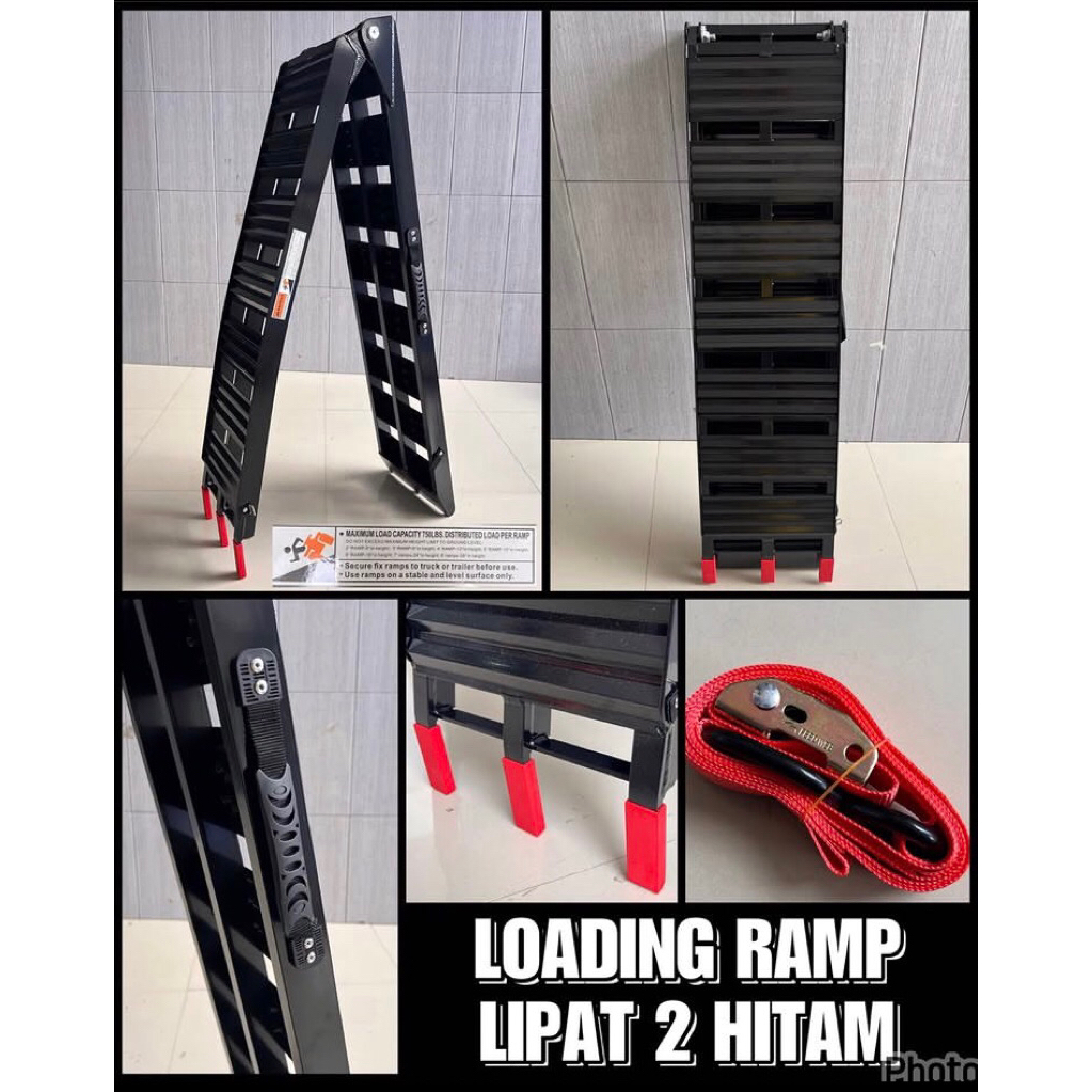 Jual loading ramp lipat 2 hitam | Shopee Indonesia
