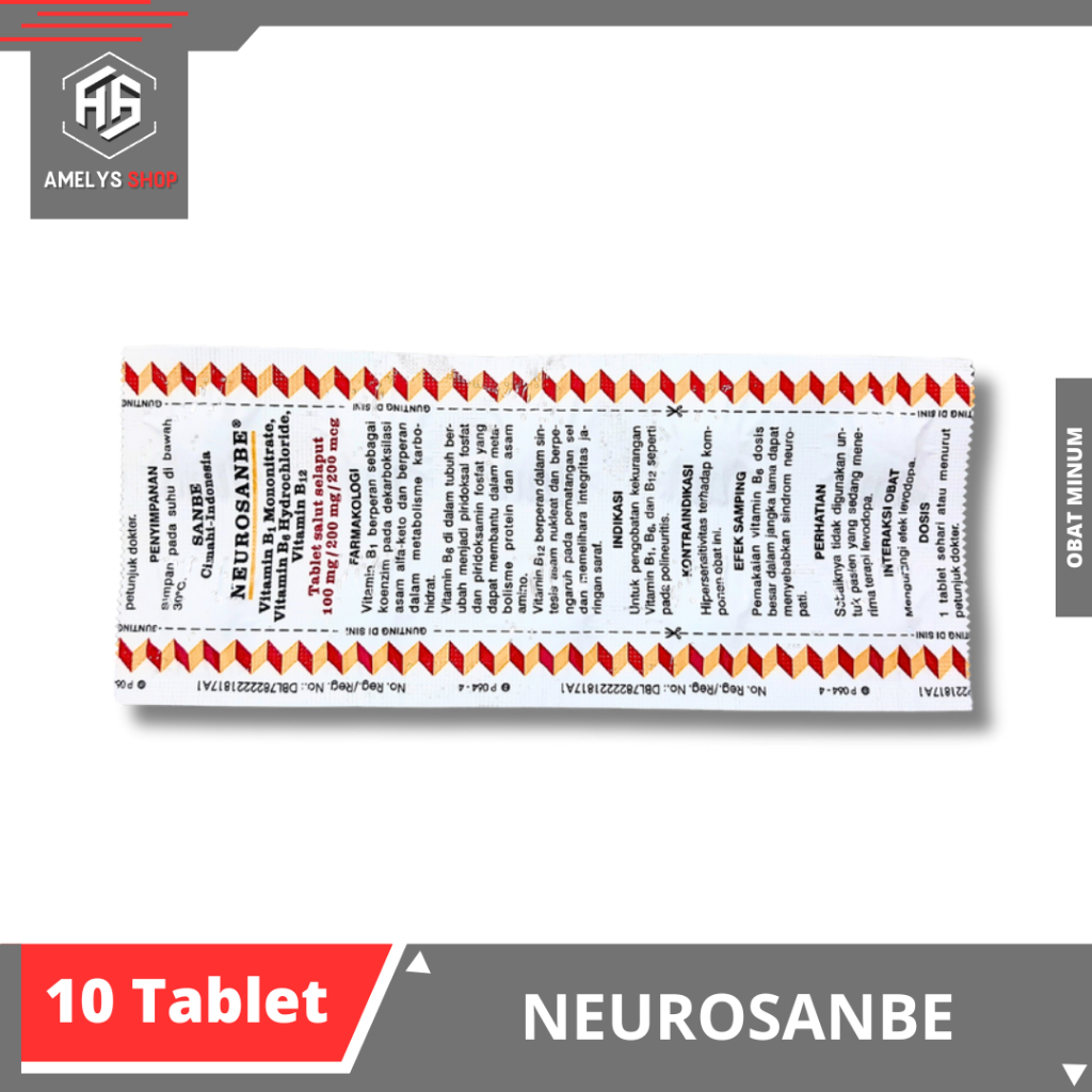 Jual Neurosanbe & Neurosanbe 5000 // 1 Strip isi 10 Tablet | Shopee ...
