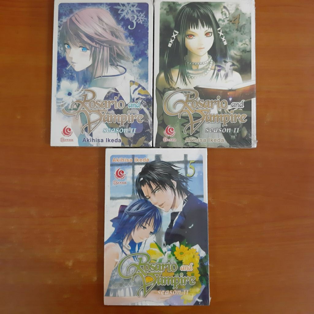 Jual ROSARIO AND VAMPIRE Season II VOL 3 4 5 - SEGEL ORI GRAMEDIA ...