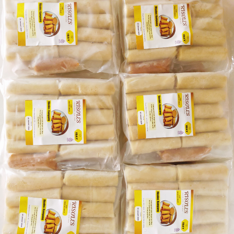 Jual Risoles Frozen Ibay Isi 10 Rasa Jadul Bumbu Kacang | Camilan Beku ...