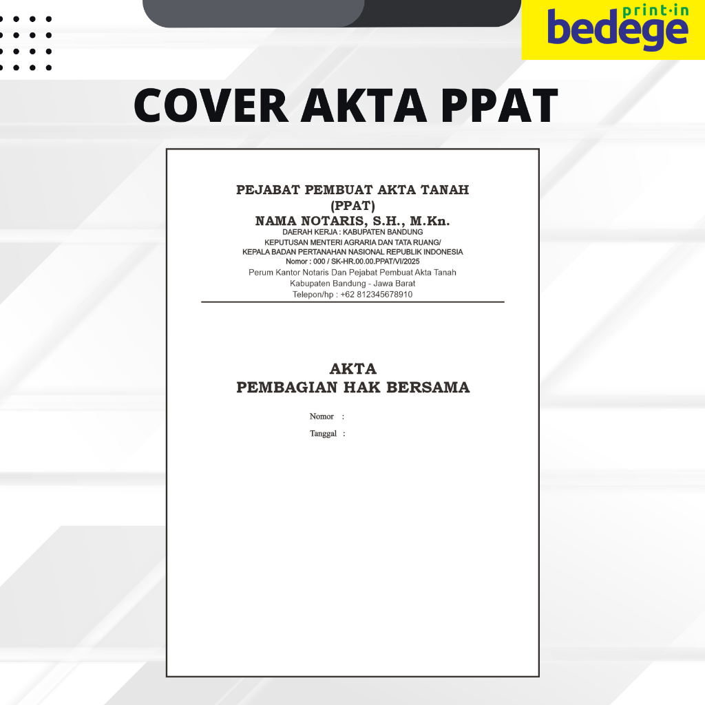 Jual COVER AKTA PPAT, AJB, APHB, APHT, HIBAH, SKMHT | Shopee Indonesia