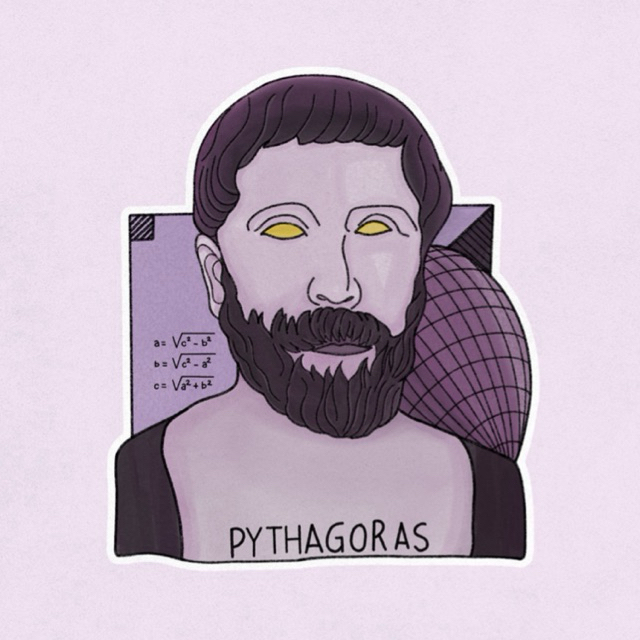 Jual Sticker Filsuf - Phytagoras (Vinyl Glossy) | Shopee Indonesia