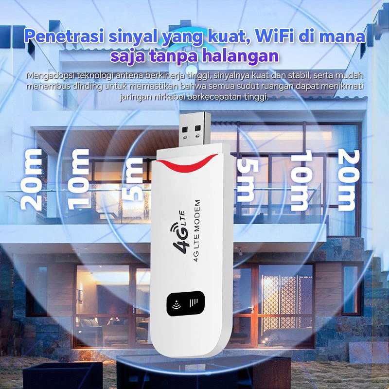 Jual Modem Router WiFi Nirkabel 4G LTE Kartu SIM Universal 150Mbps USB ...