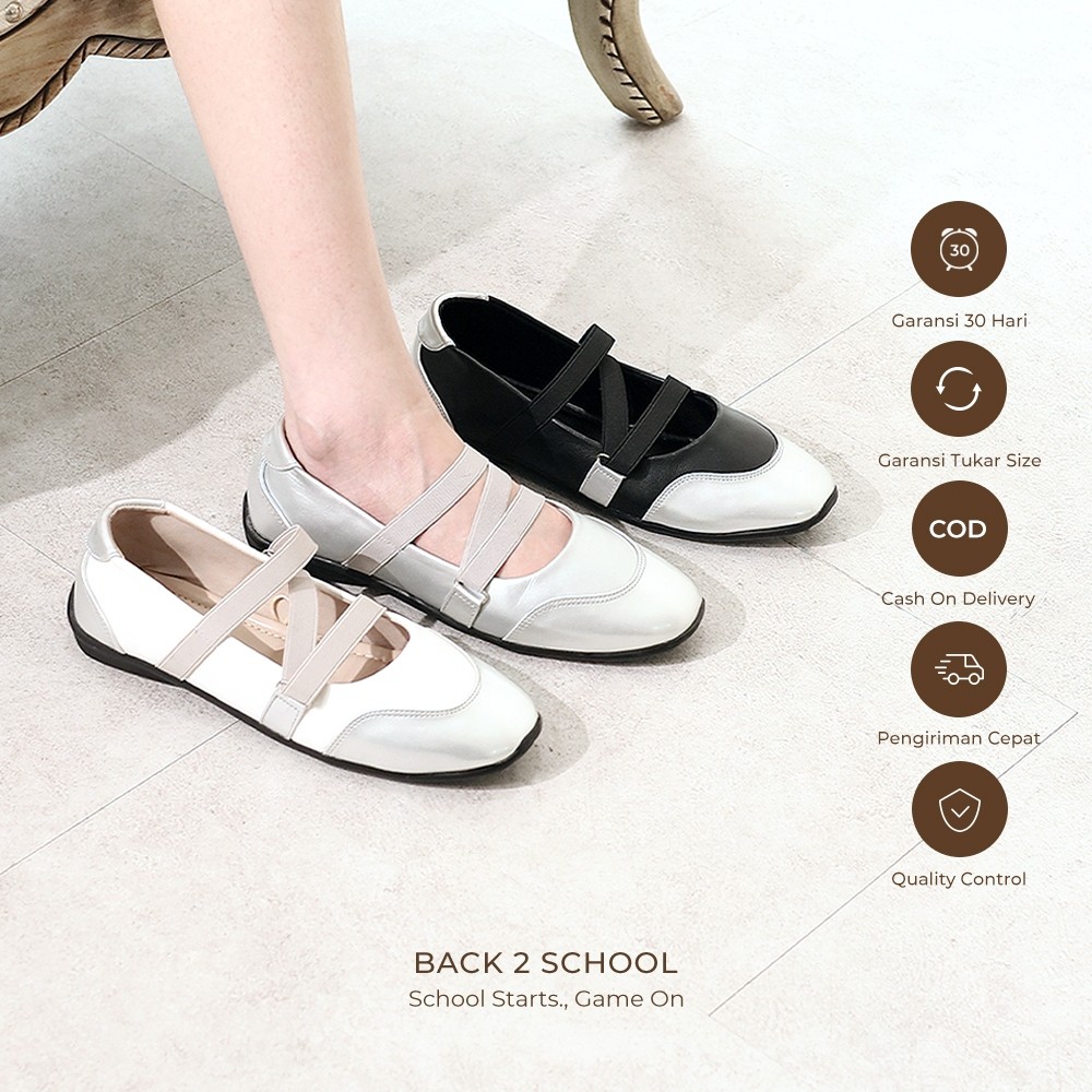 WINOD - Naura Sepatu Ballerina Sneakers Speedcat Slip On Wanita