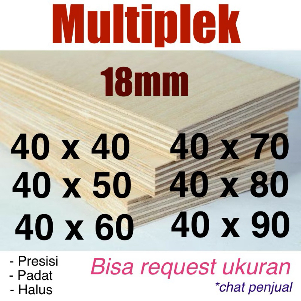 Jual Multiplek 18mm Terlengkap & Harga Terbaru Mei 2026 | Shopee Indonesia