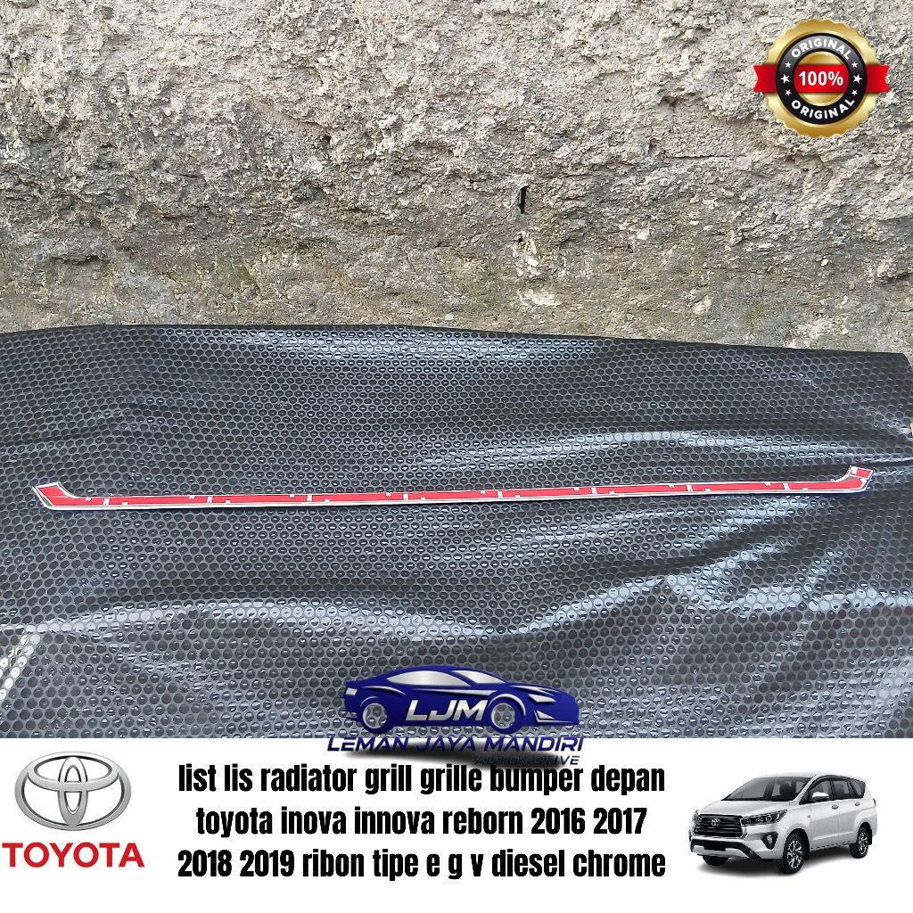 Jual list lis radiator grill grille bumper depan toyota inova innova ...
