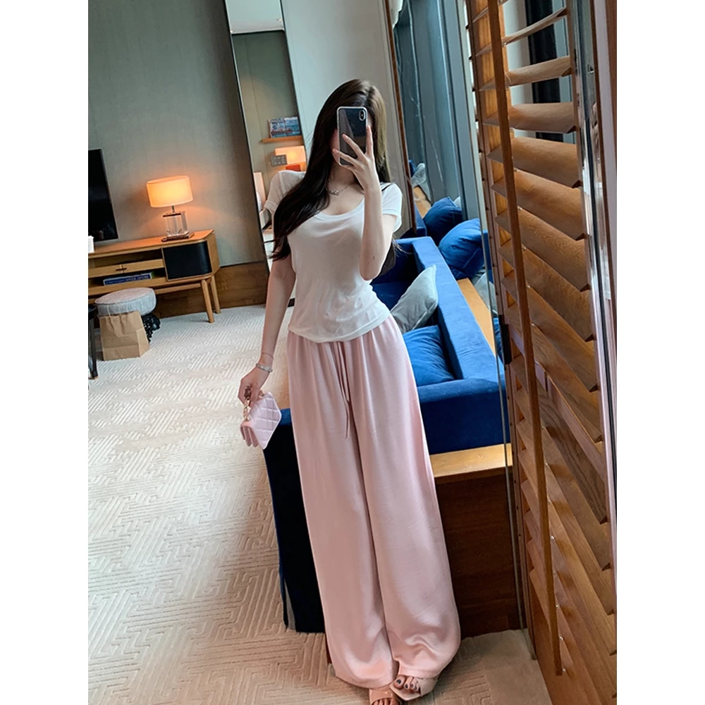 2TOYOUNG Celana Panjang Highwaist Wanita Kekinian