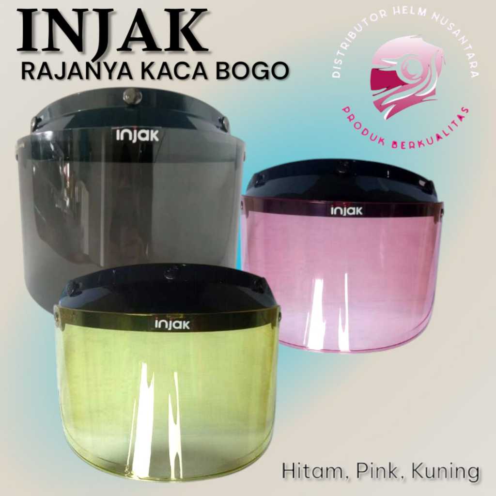 Jual Promo INJAK Rajanya KACA HELM BOGO DATAR FLAT INJAK DAN CEMBUNG ...