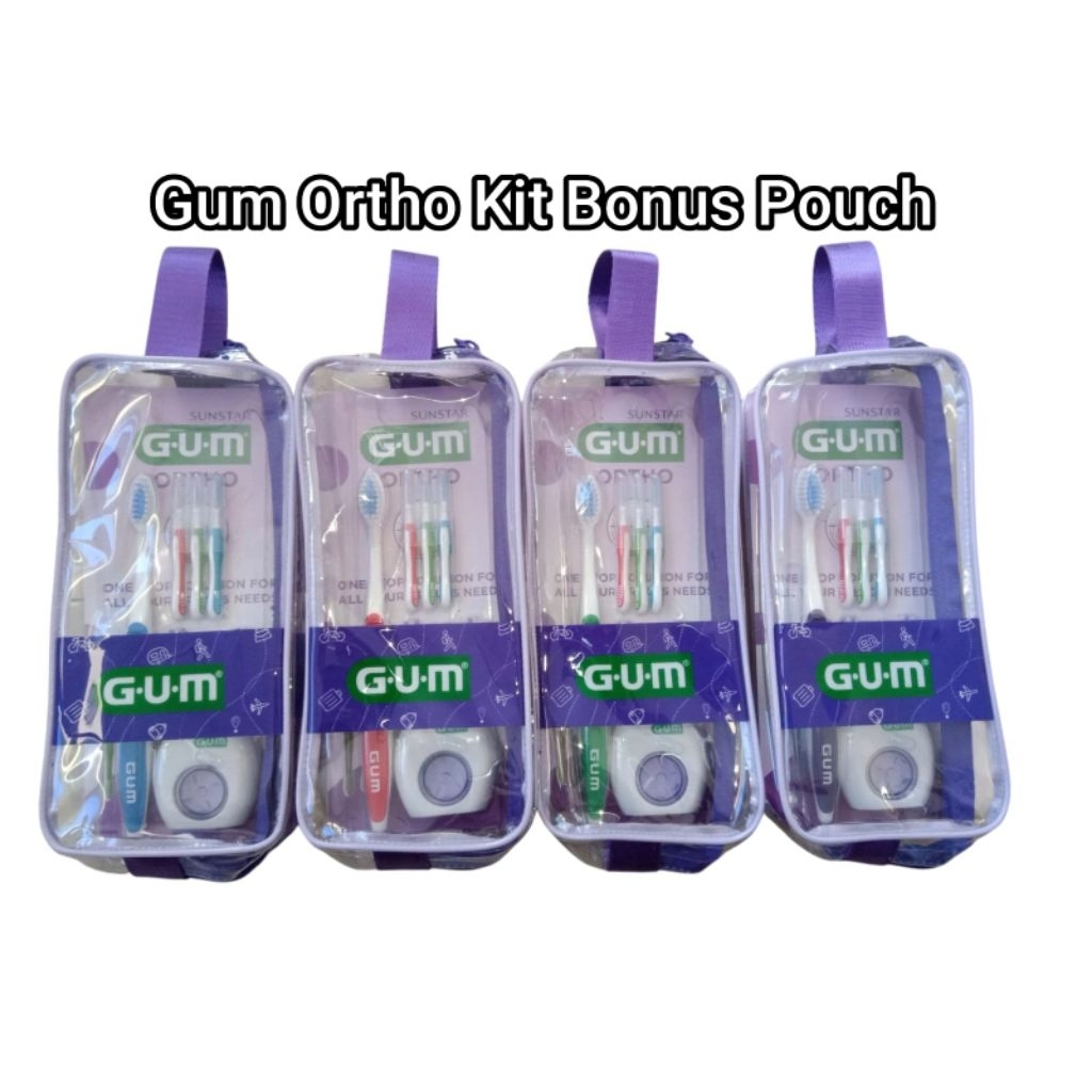 Jual Gum Ortho Kit Orthodontic Kit Merk Gum Paket Sikat Gigi Ortho ...