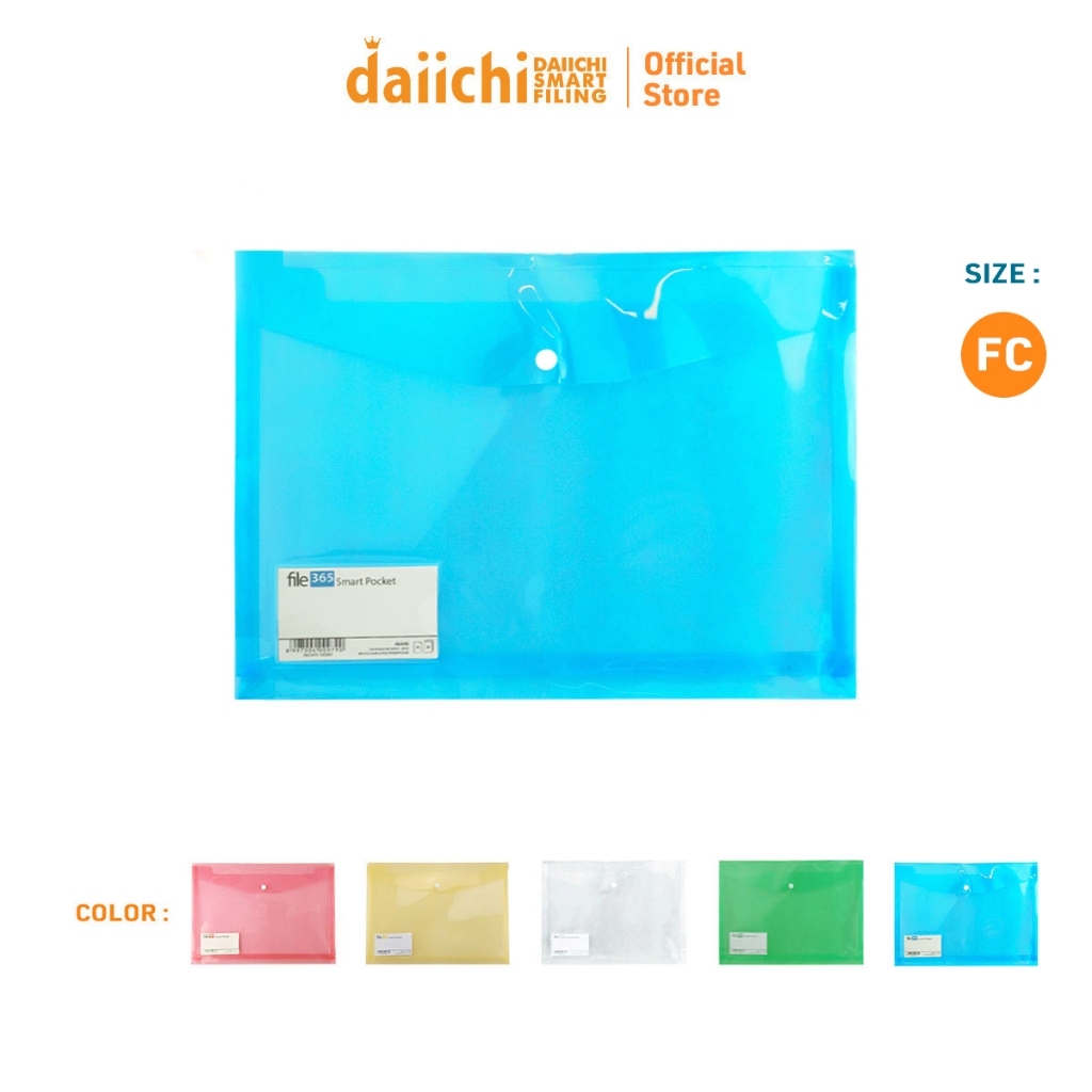 Jual Daiichi Smart Pocket Map Kancing Plastik 365 (Per 1 lusin / 12 pcs ...