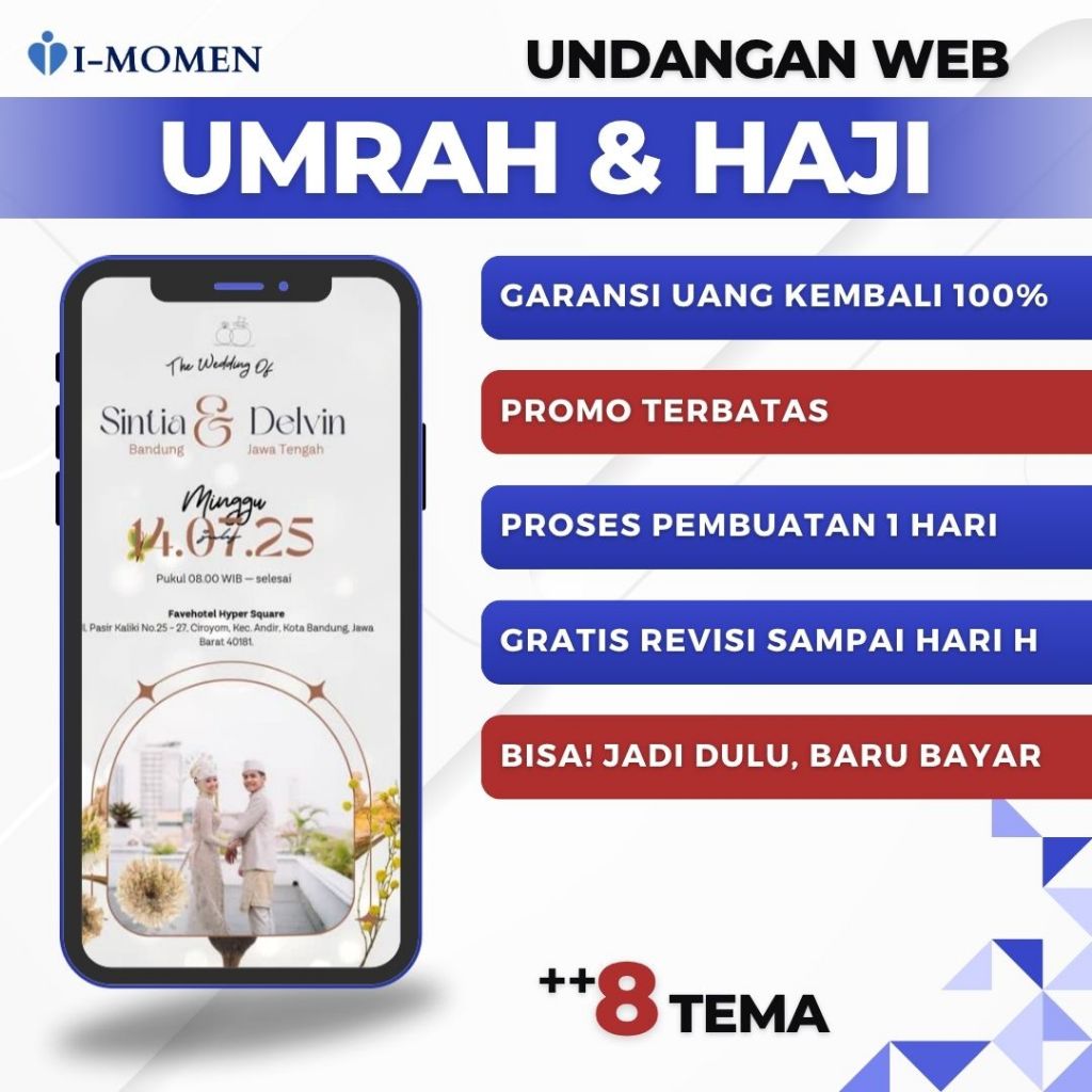 Undangan Digital Umroh dan Safar Website | Web Tema Umroh dan Safar |  Menggunakan Foto & Tanpa Foto