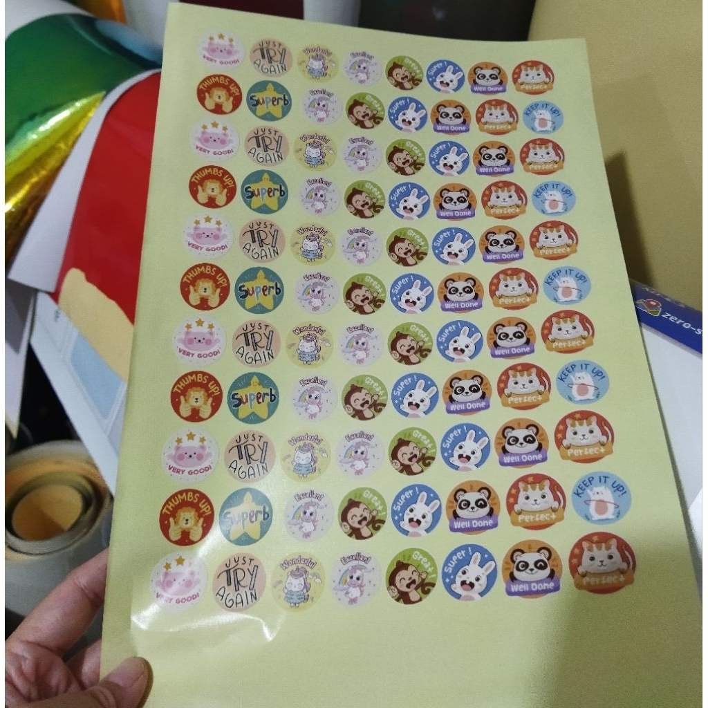 Jual sticker reward contoh spt diiklan | Shopee Indonesia