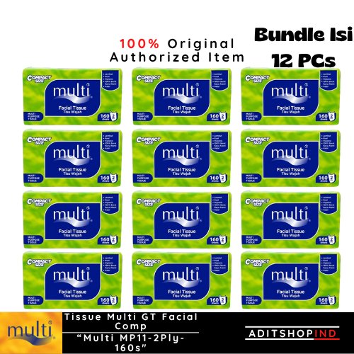 Jual Tisu Murah Tissue Multi GT Facial Comp 160 Sheets 2ply *Bundle Isi ...