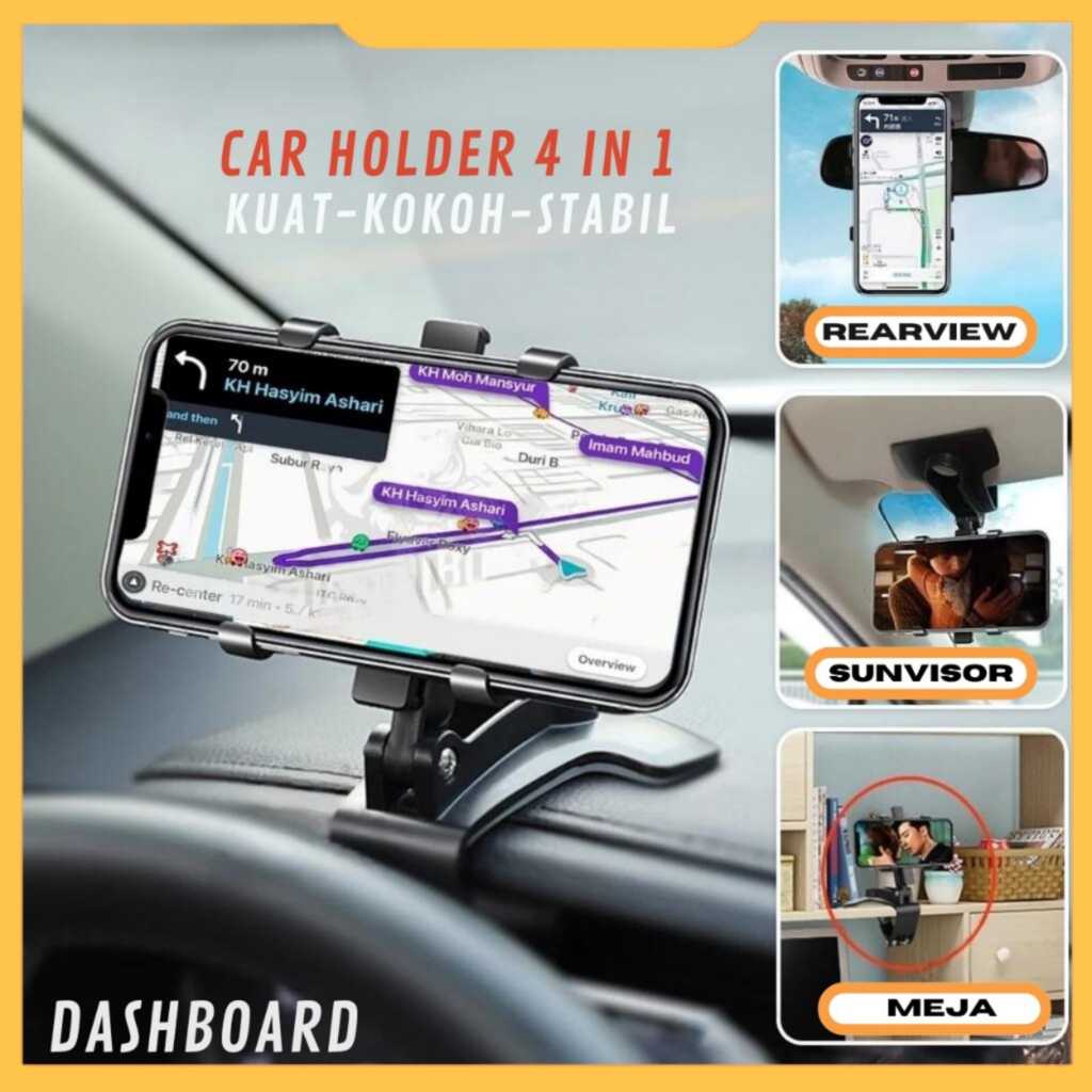 HOLDER MOBIL MULTIFUNGSI KACA SPION HOLDER HP DASHBOARD HD-35