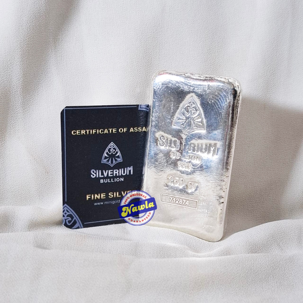 Jual Silverium 250 gr Bullion 9999 Logam Mulia Perak Produk Minigold ...
