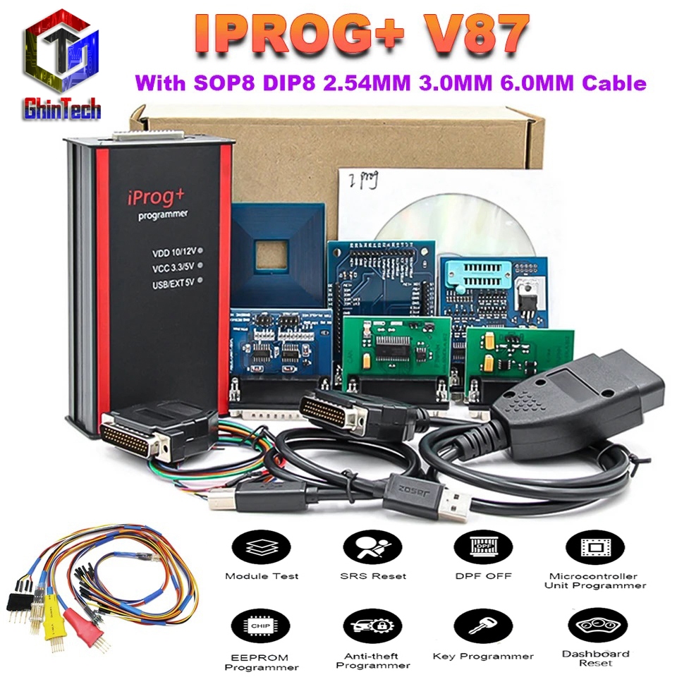 Jual Iprog Pro Programmer V87 Support IMMO + Mileage Correction ...