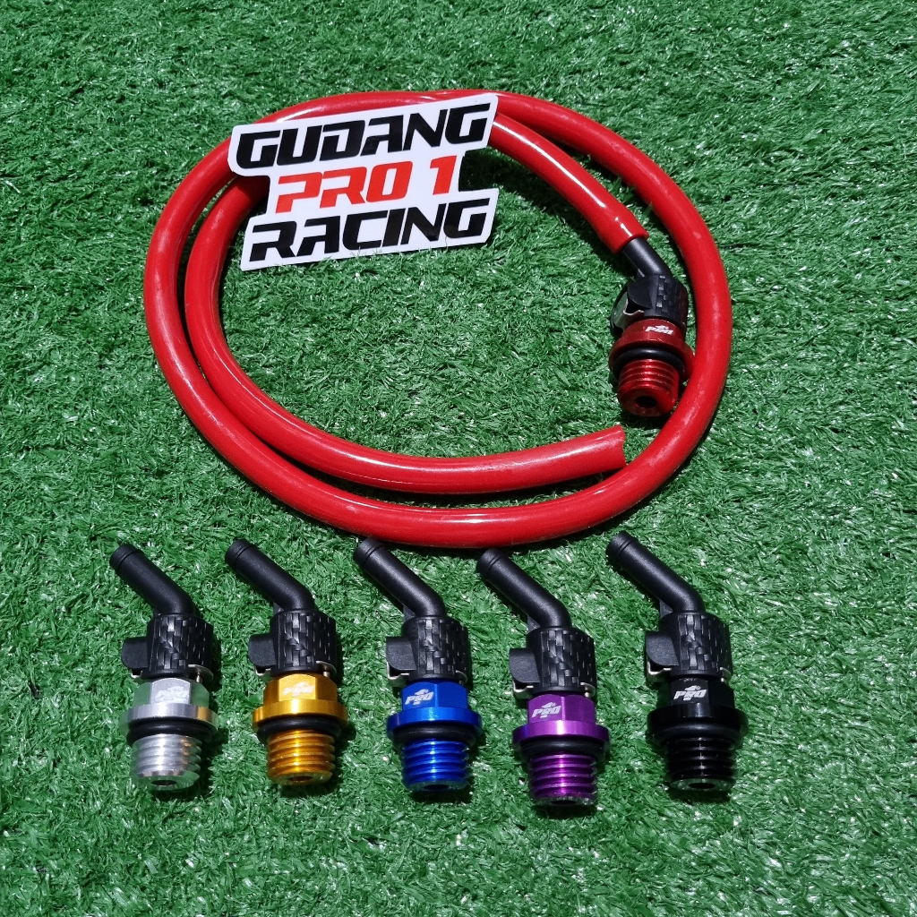 Jual [MERAH] BAUT TUTUP OIL ATAS CNC & SELANG OIL UNIVERSAL HONDA ...