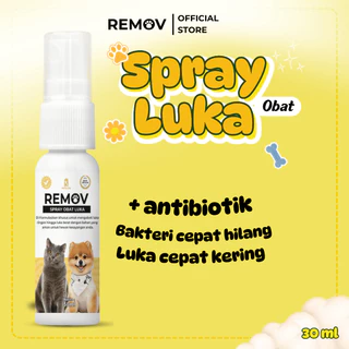Remov Spray Obat Luka Untuk Hewan Peliharaan