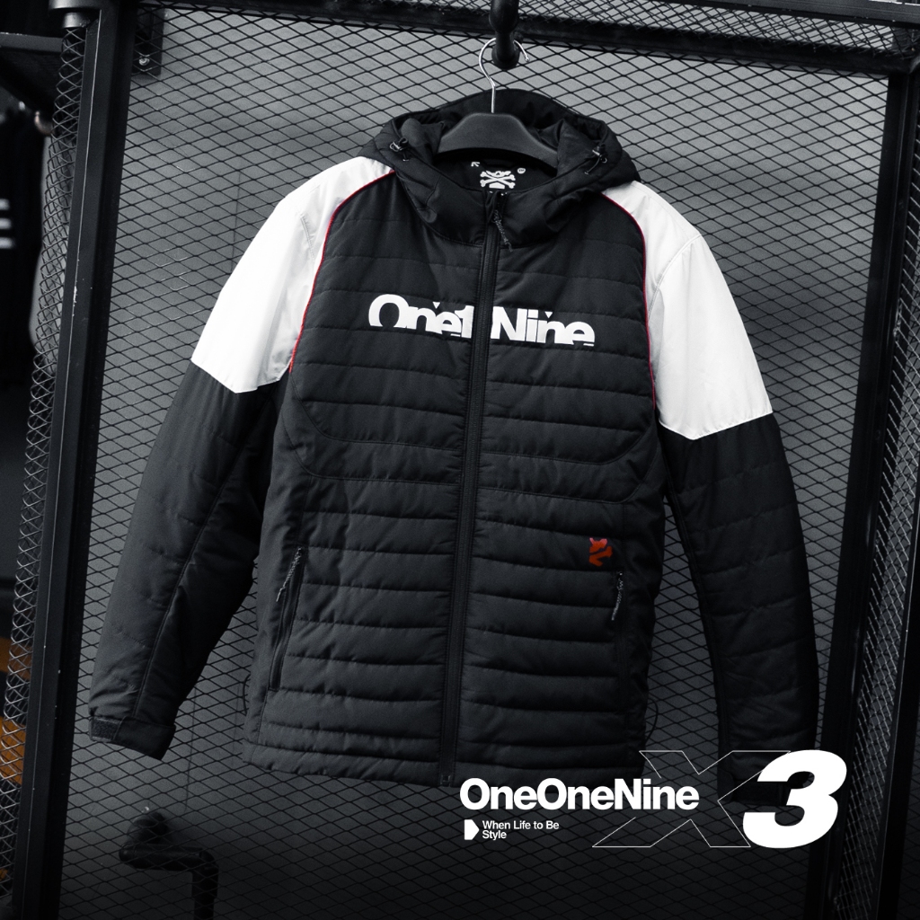 Jual Oneonenine Ksr Jaket Puffer Nomad X3 Black White Series - Jaket ...