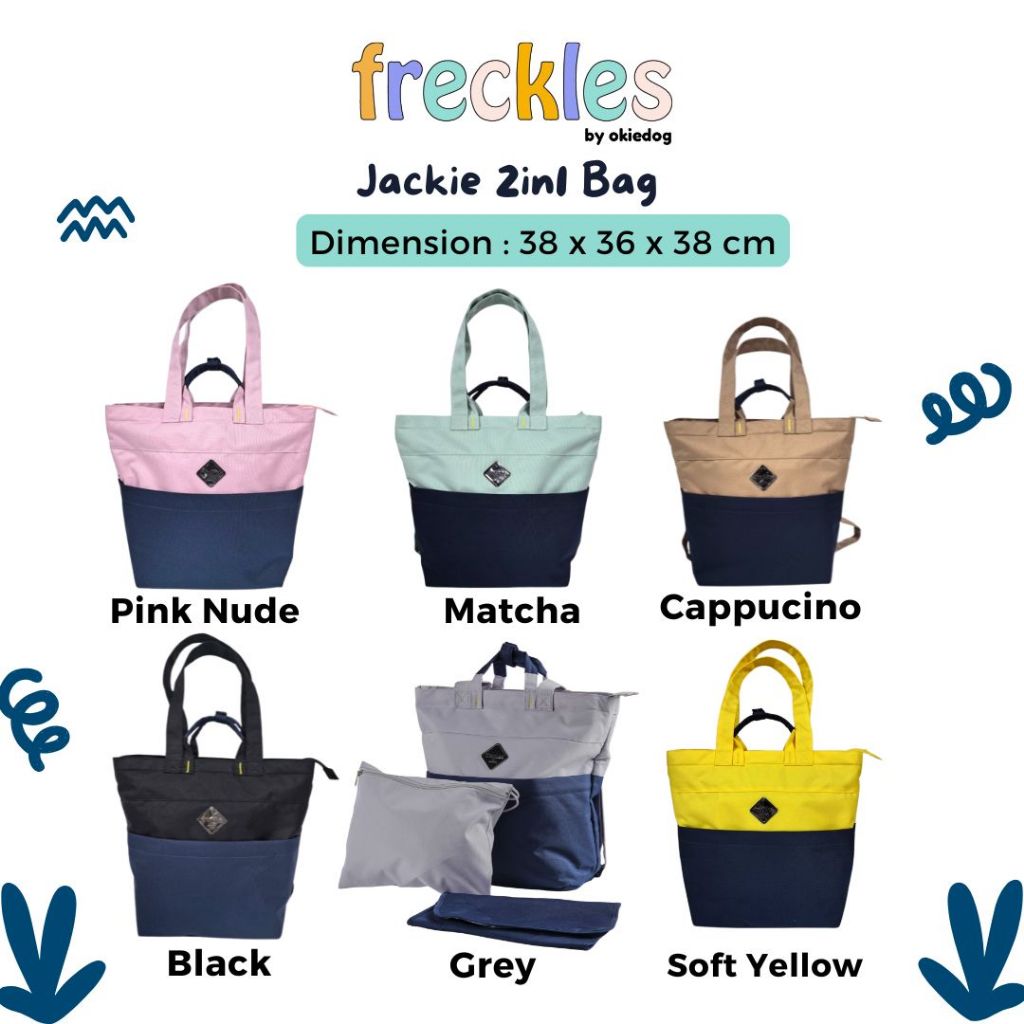 Jual Freckles 2in1 Backpack Shoulder Cooler Bag Baby - Tas Wanita ...
