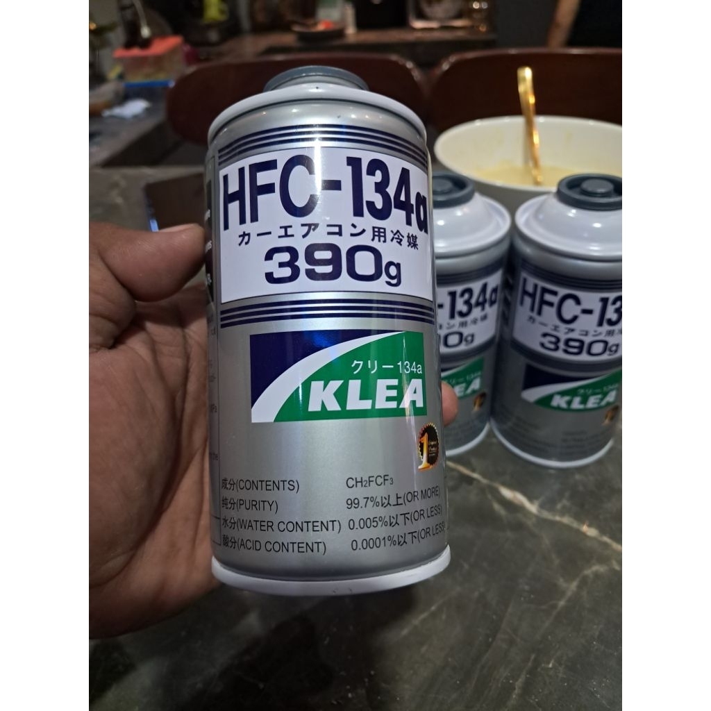 Jual Freon Refrigerant R134A klea 1 kaleng netto 390g freon AC mobil ...