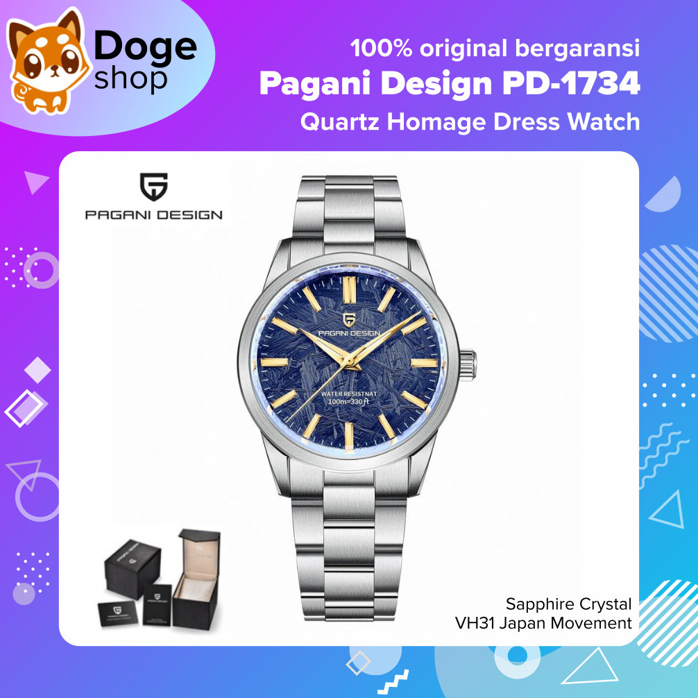 Jual Pagani Design PD-1734 Quartz Homage Watch VH31 Japan Movement Jam ...