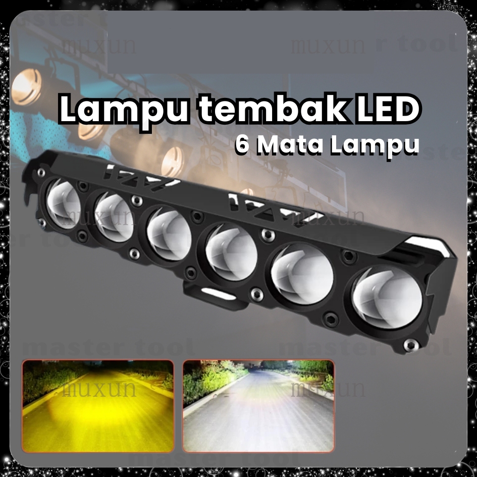 Jual Lampu laser super terang SQL 6 mata asli Moscow universal cocok ...