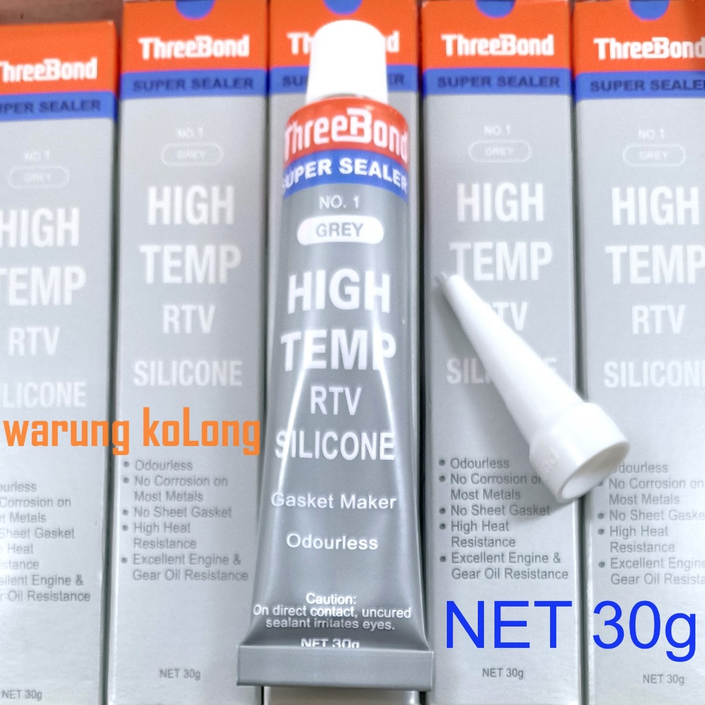 Jual ThreeBond No 1 grey High Temp RTV 30g kecil Super Sealer abu lem ...