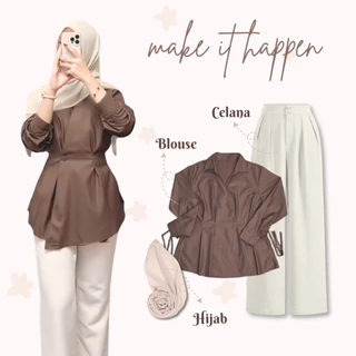 Setelan Hijab 3in1 Adem Stylish Remaja L77N