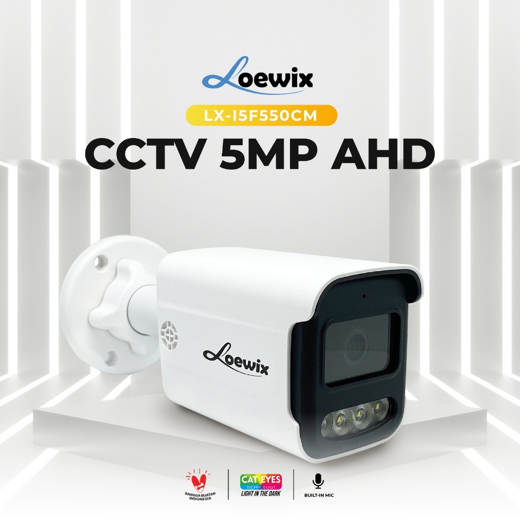 Jual LOEWIX Kamera CCTV 5MP AHD Ultra HD Outdoor Waterproof Full Color ...