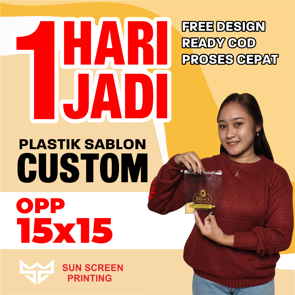 Jual Sablon Plastik Murah Opp Roti 15x15 | Shopee Indonesia