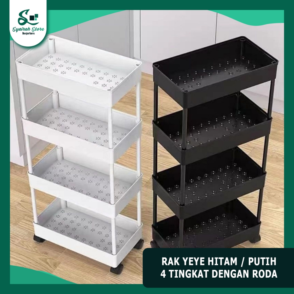 Jual Rak YEYE 4 Tingkat Serbaguna – Troli Organizer dengan Roda untuk ...