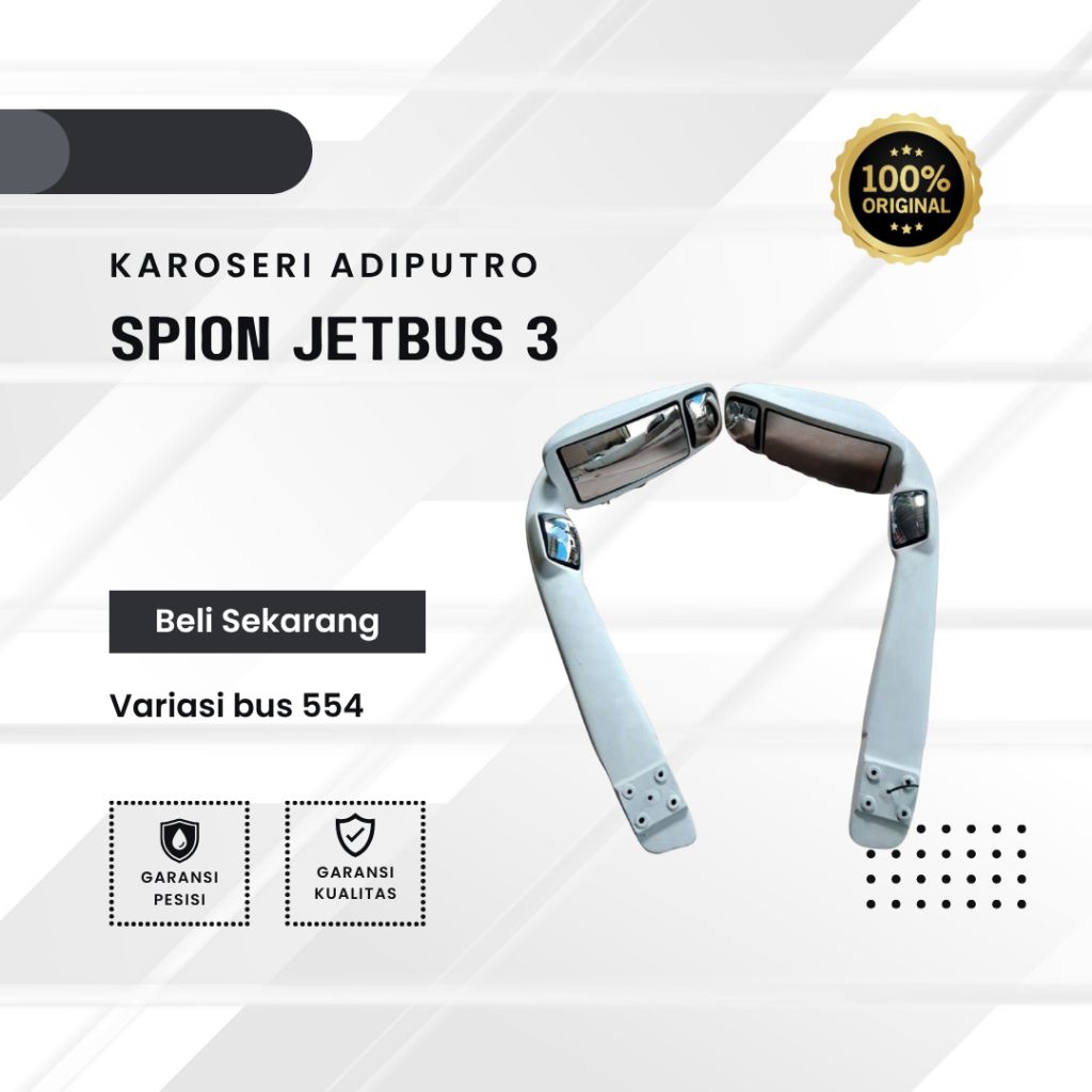 Jual spion bus jetbus jb 2 3 adiputro SHD warna putih original | Shopee ...